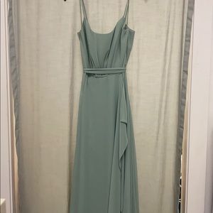 Amsale GB005F Sage flat chiffon size 12